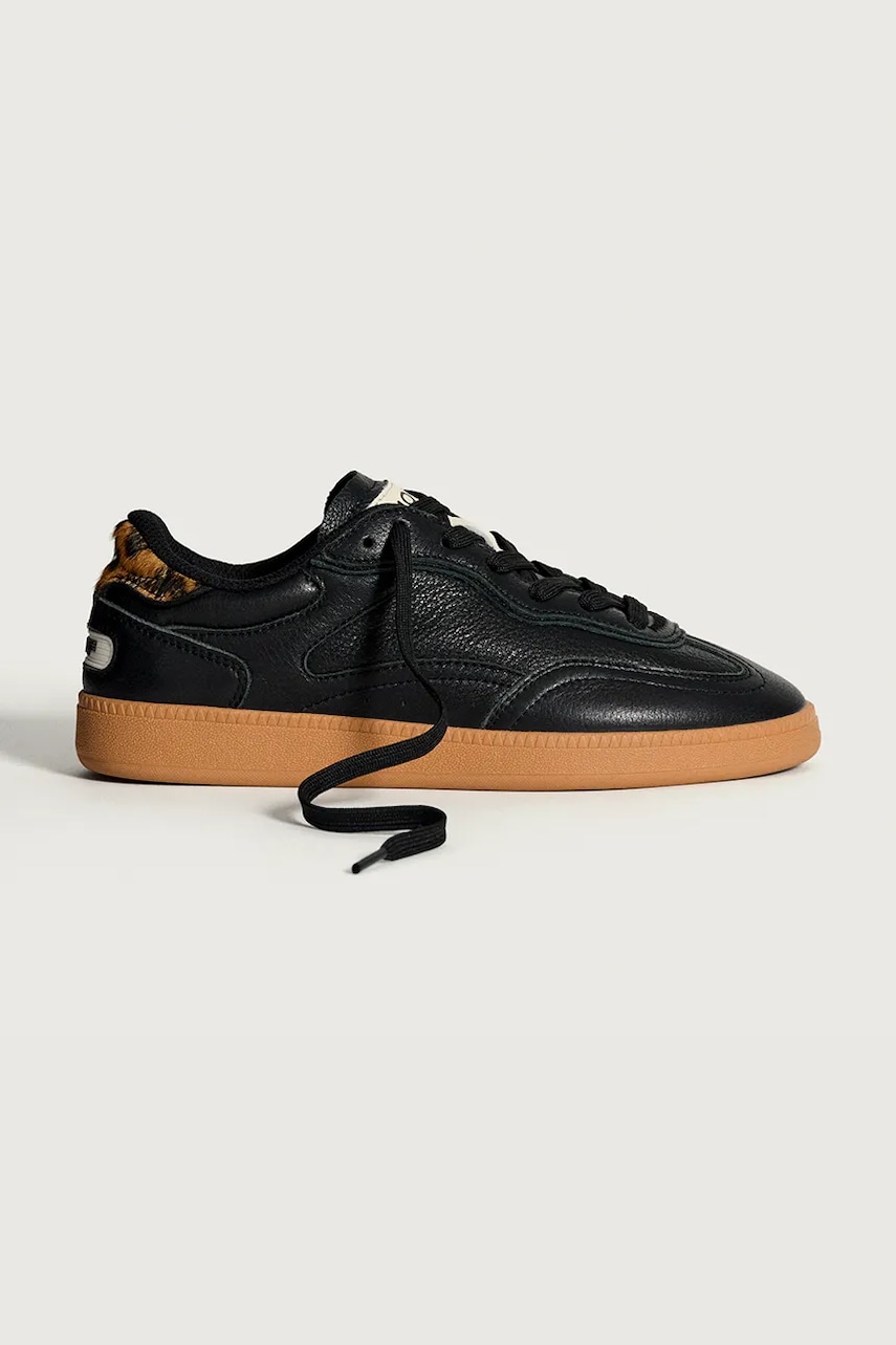 Hoff sneakers din piele ALLEY BLACK WOMAN culoarea negru, 22562002