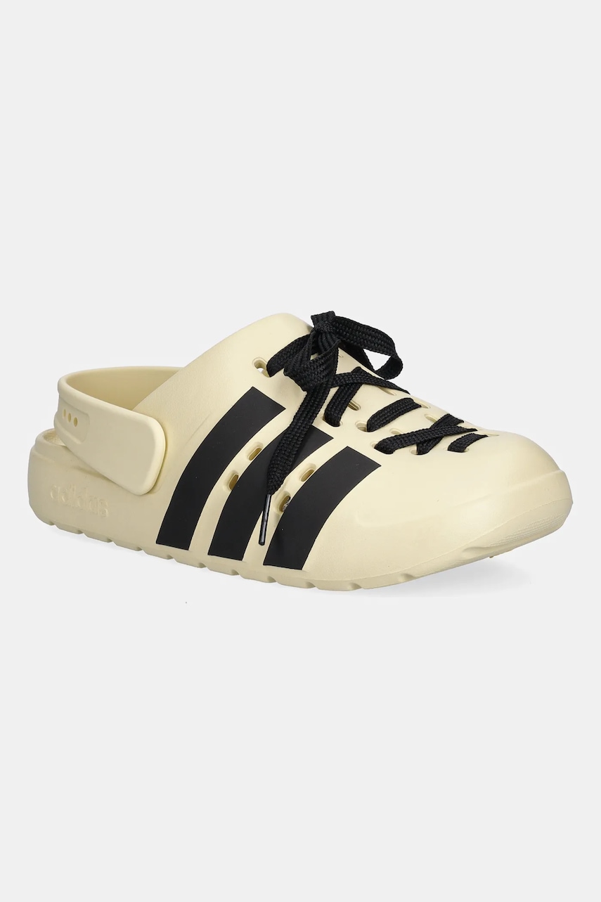 adidas papuci Adilette Clog 2.0 culoarea bej, JR4026