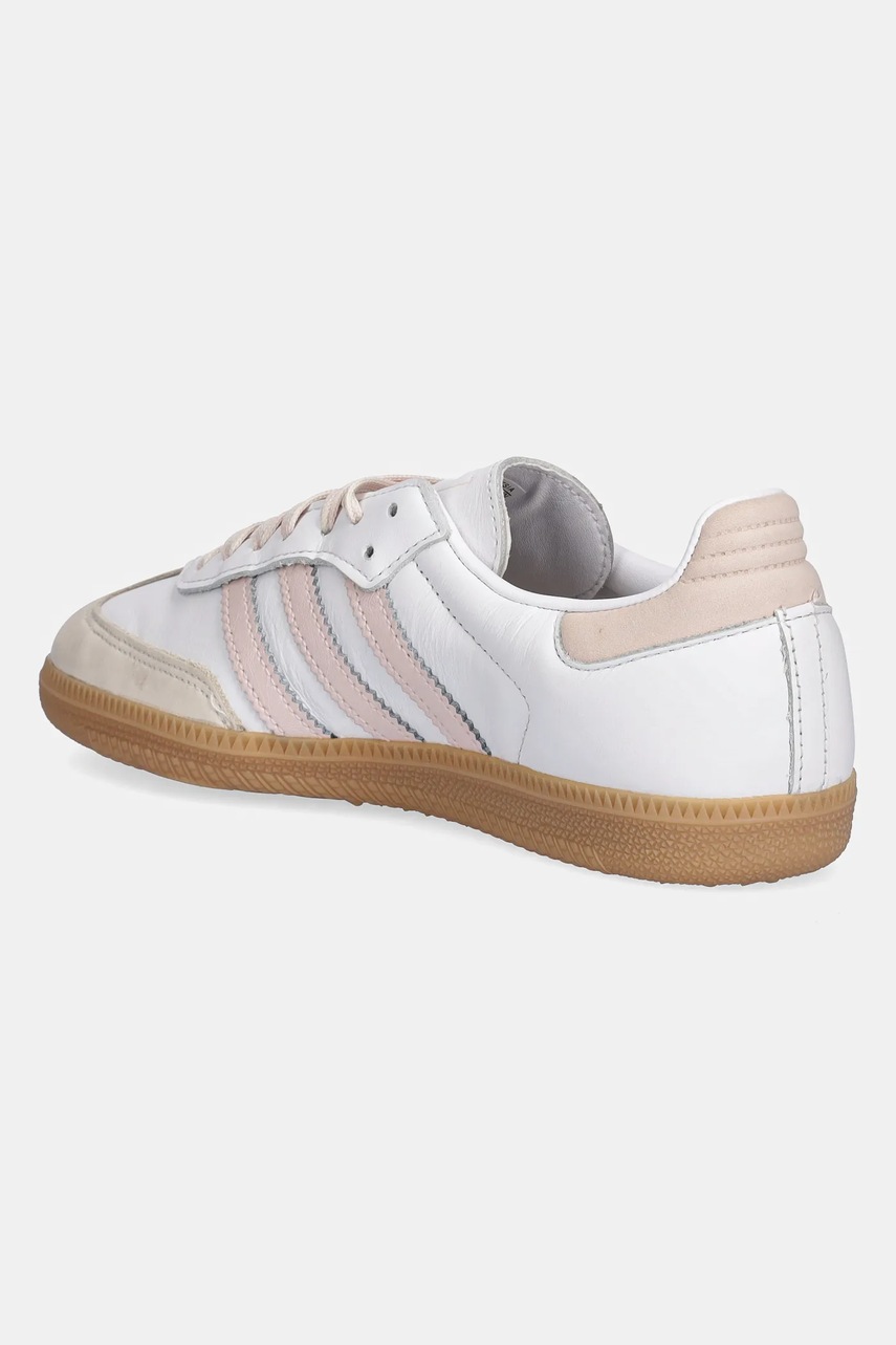 Δερμάτινα παπούτσια adidas Originals Samba OG χρώμα: άσπρο, JS1351 φωτογραφία