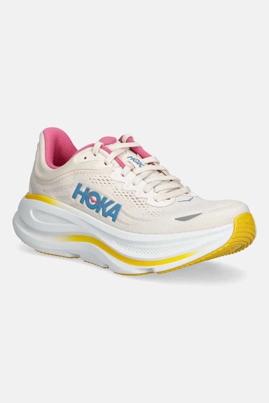 Hoka pantofi de alergat Bondi 9 culoarea bej, 1162012