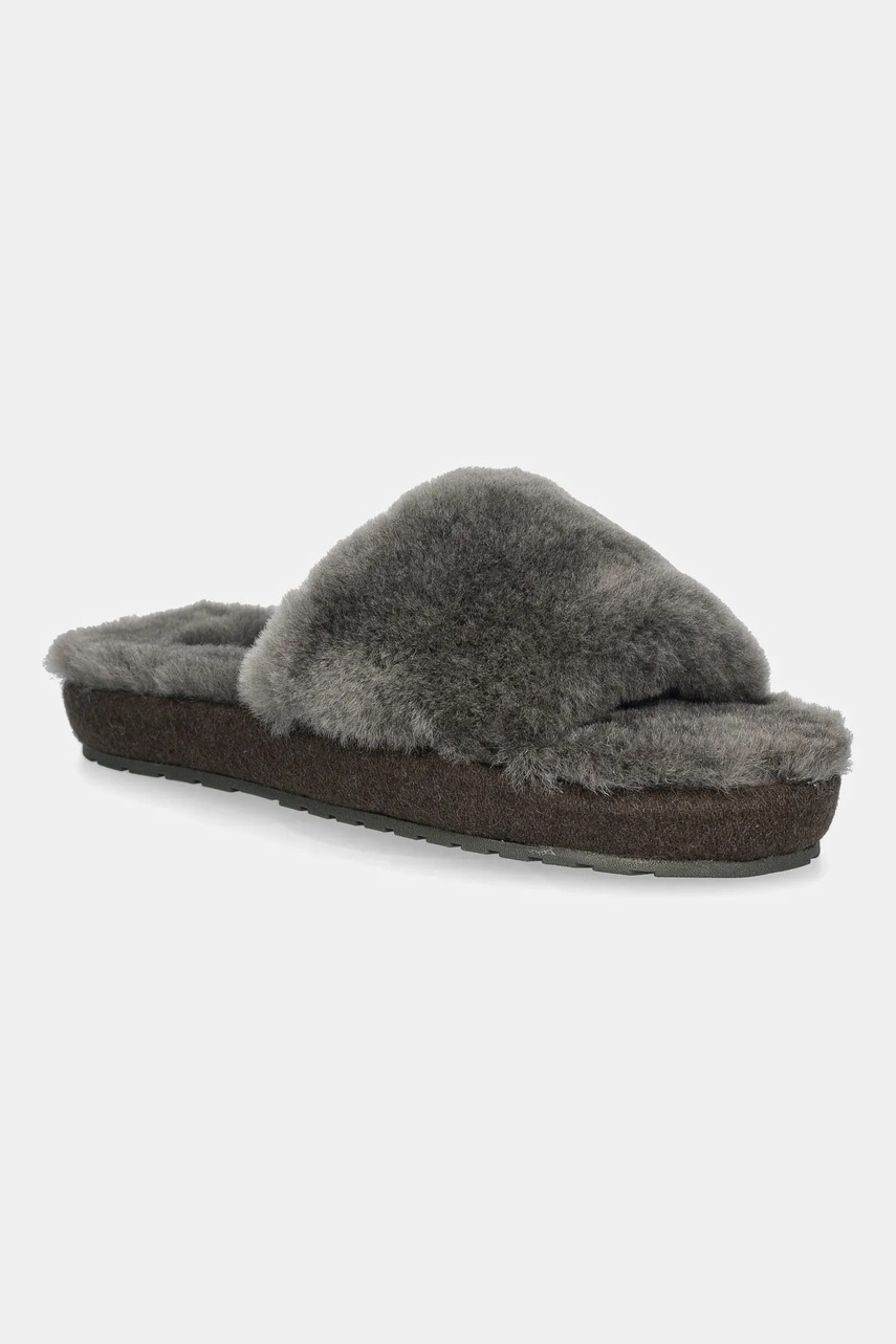 Emu Australia papuci de lână Mckay culoarea verde, W13088