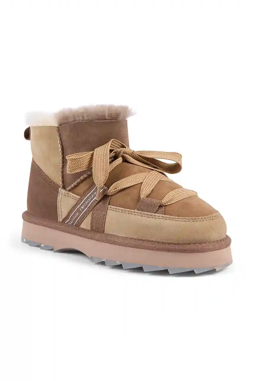 Зимние сапоги Emu Australia Blurred Micro Patchwork цвет коричневый W13195