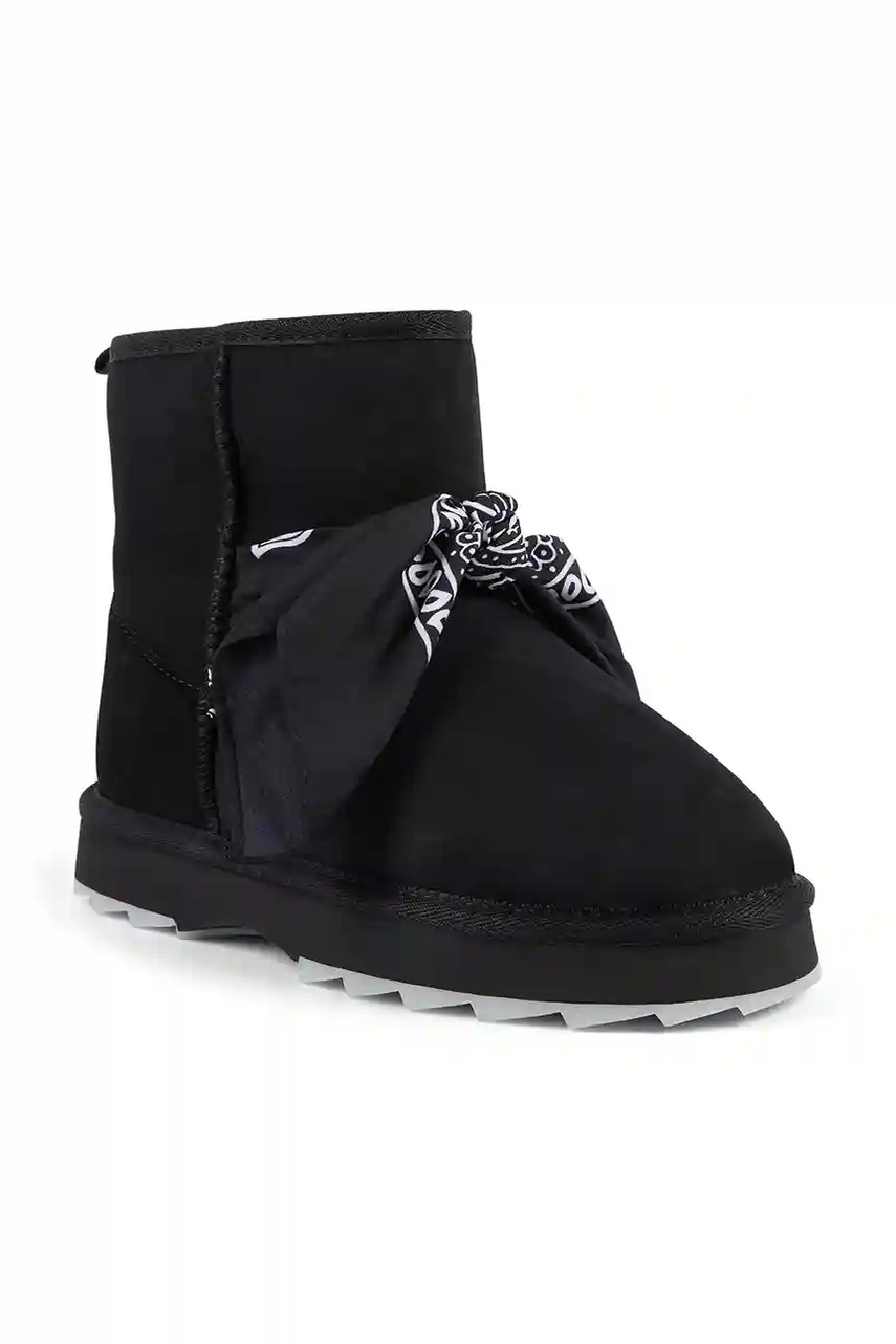 Замшевые сапоги Emu Australia Sharky Mini Bandana цвет чёрный W13199