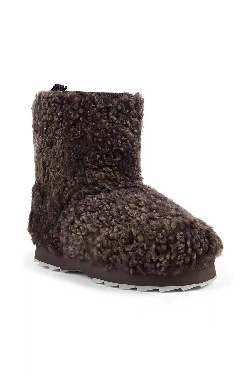 Шерстяные зимние сапоги Emu Australia Sharky Lo Teddy цвет коричневый W13200