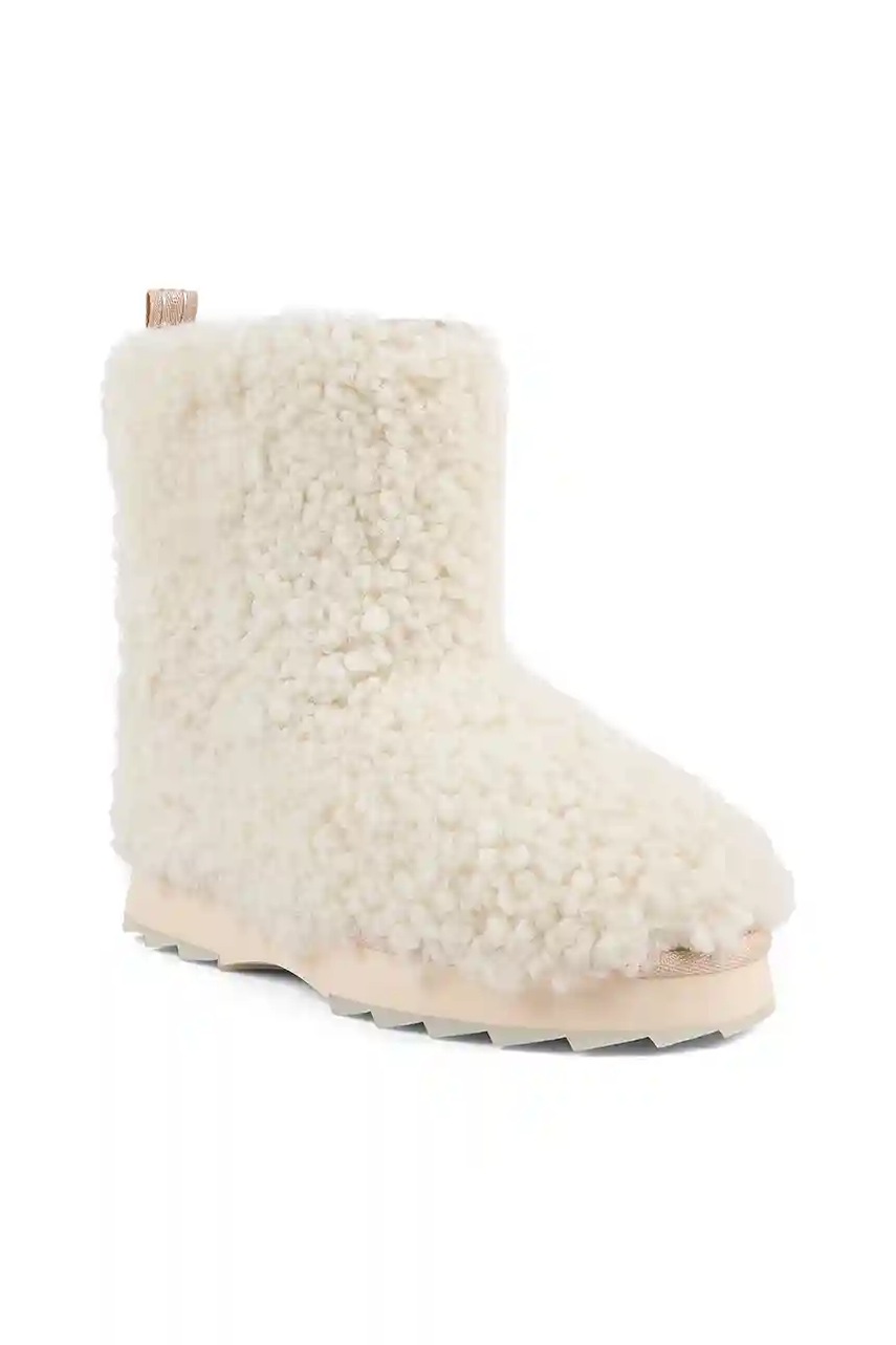 Шерстяные зимние сапоги Emu Australia Sharky Lo Teddy цвет бежевый W13200