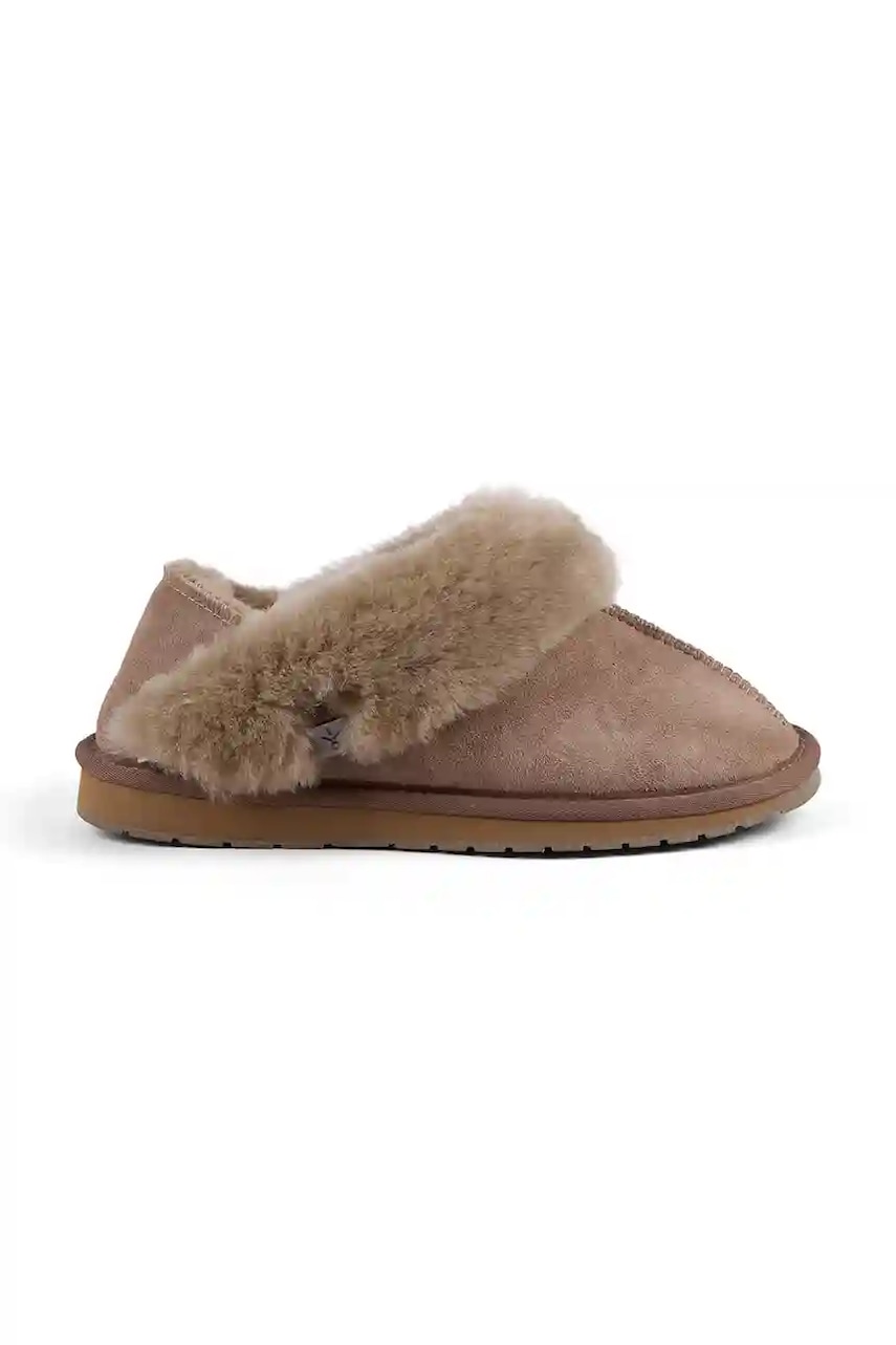 Emu Australia papuci din piele întoarsă Platinum Balzary culoarea maro, WP11886