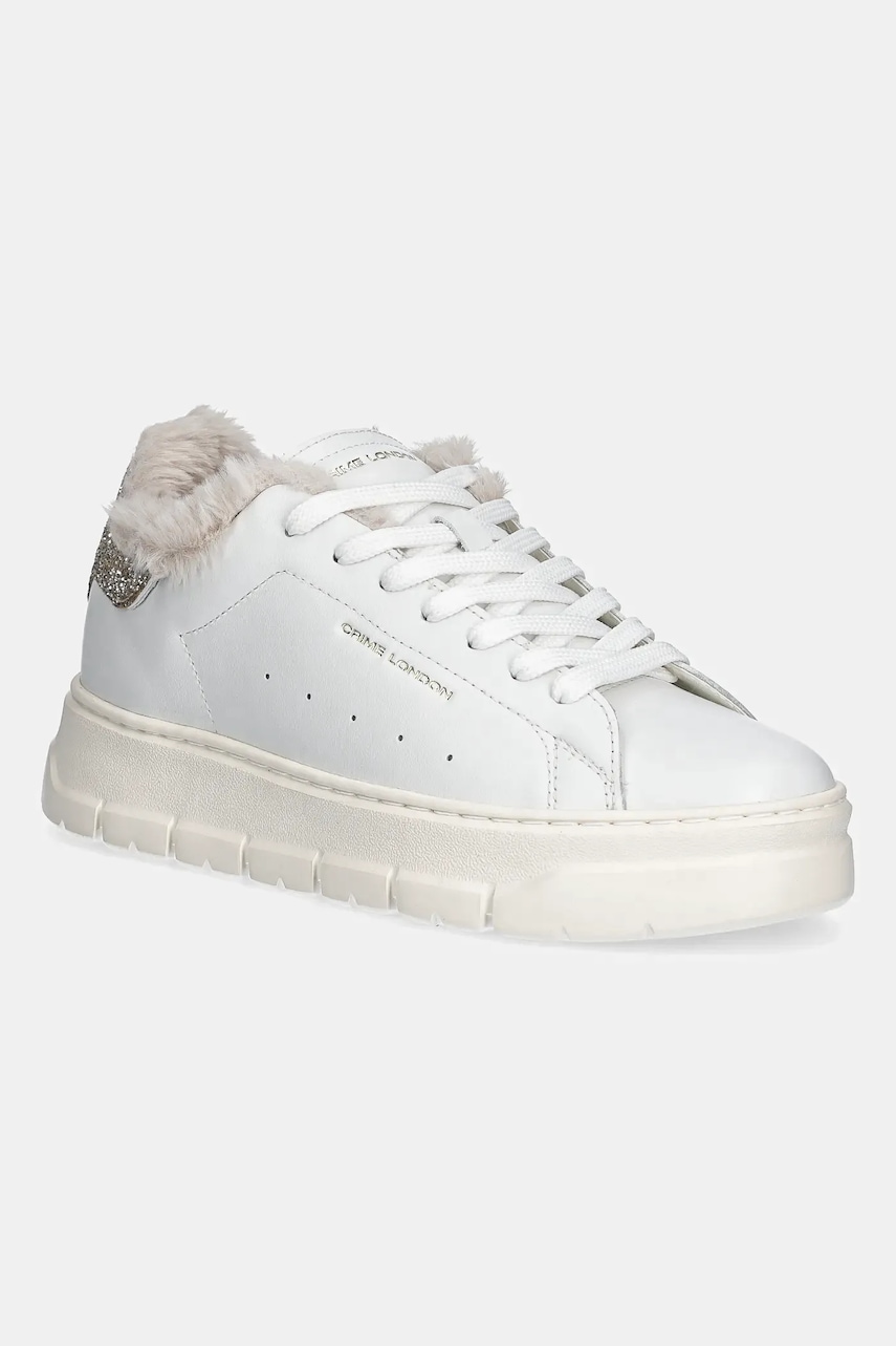 Crime London sneakers din piele STORM culoarea alb, 21950AA7