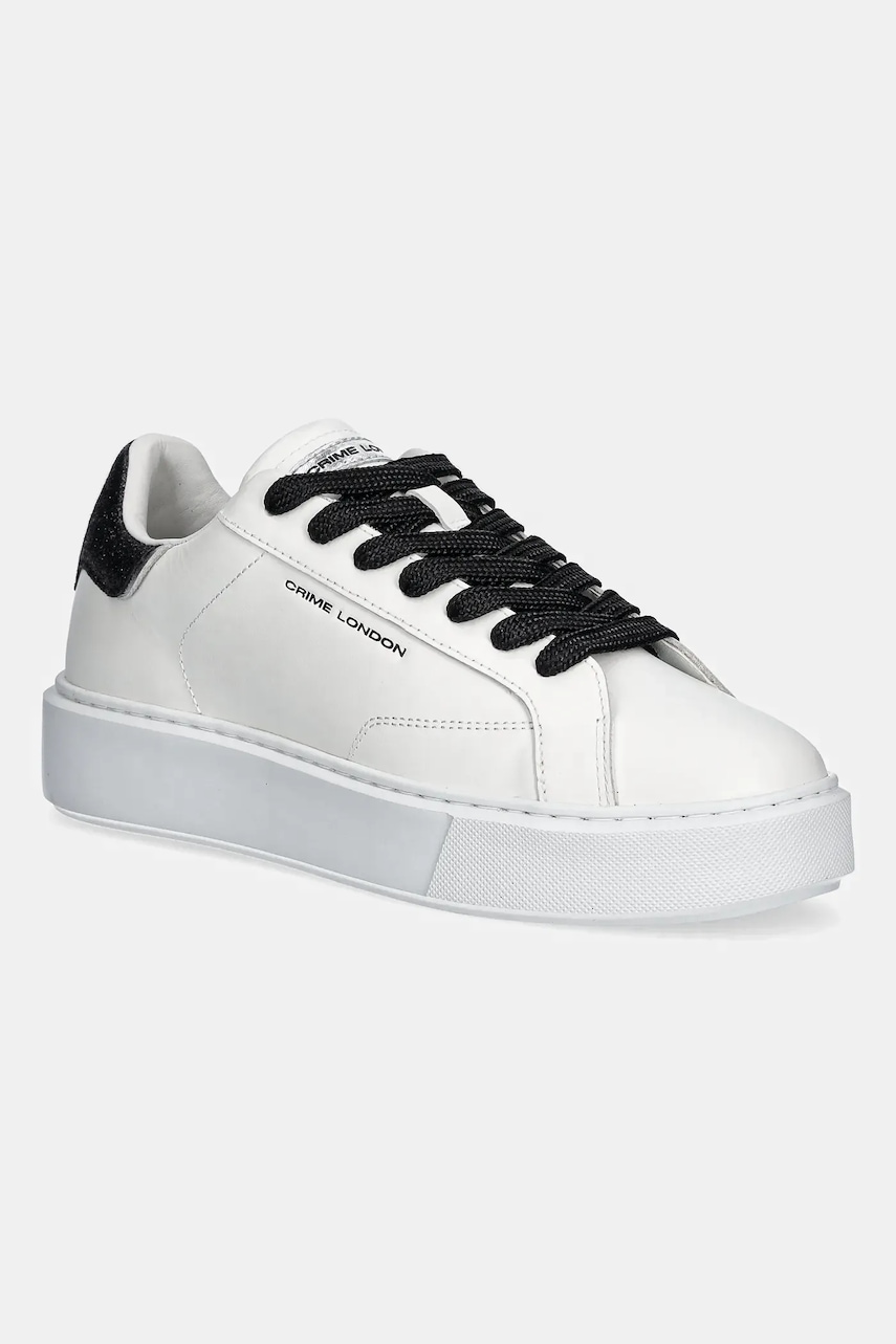 Crime London sneakers din piele NEW EXTRALIGHT culoarea alb, 25401AA8