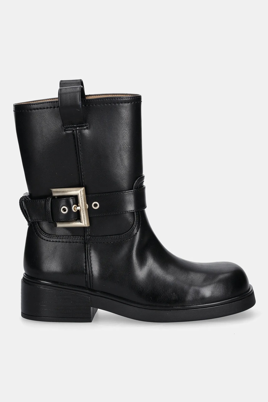Полусапожки Armani Exchange цвет чёрный каблук кирпичик XW001654 AF17476 UC001 Полусапожки Armani Exchange цвет чёрный каблук кирпичик XW001654 AF17476 UC001