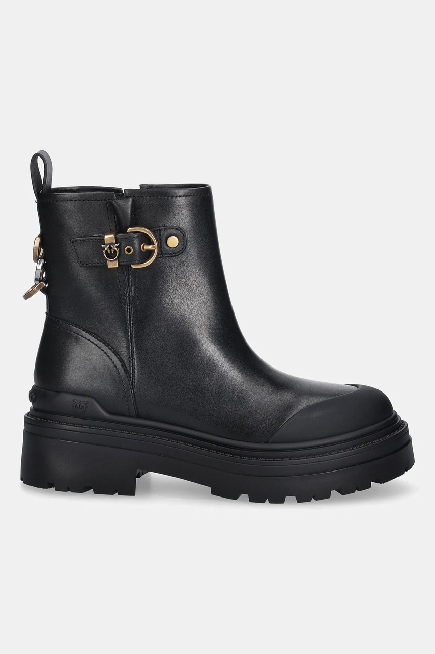 Полусапожки Pinko Mia 21 цвет чёрный на платформе SD0409P001Z99