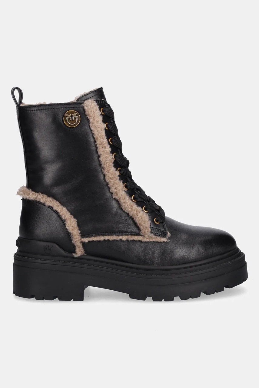 Полусапоги Pinko Mia 18 цвет чёрный на платформе с утеплением SD0405P093Z99 Полусапоги Pinko Mia 18 цвет чёрный на платформе с утеплением SD0405P093Z99