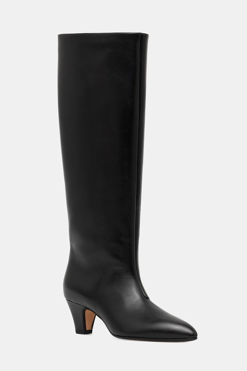 Bally ghete de piele ARVAL 55 culoarea negru, cu toc drept, WB5515