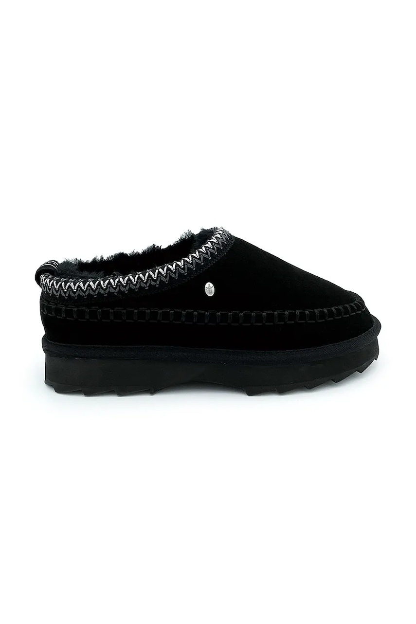 Emu Australia cizme de zapada din piele intoarsa Sharky Adventure Scuff culoarea negru, W13239