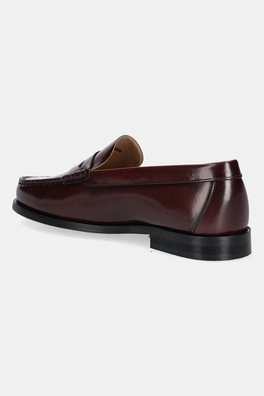 Jonak bőr mokaszin ODELYA CUIR GLACE bordó, lapos talpú, 3300186 termék 2. képe
