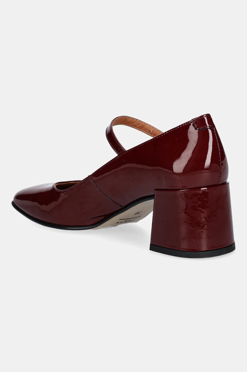 Jonak bőr flip-flop ALIENOR VERNIS bordó, magassarkú, 6001484 termék 2. képe