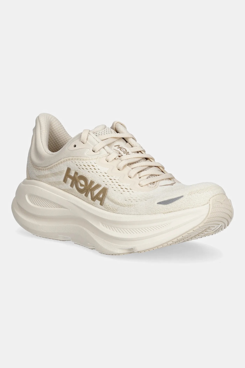 Hoka sneakers Bondi 9 culoarea bej, 1162012.