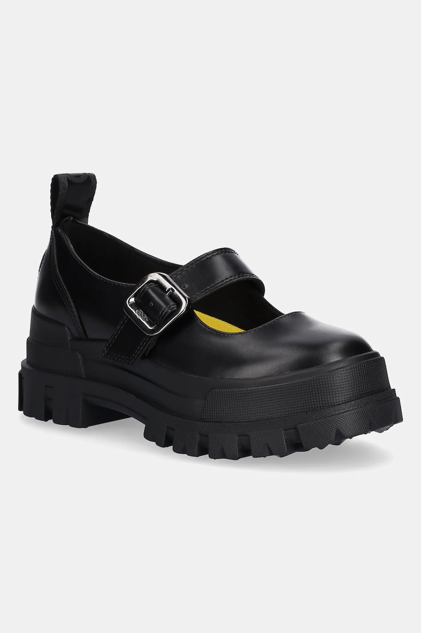 Buffalo balerini Aspha Loafer Buckle Os culoarea negru, 1620046