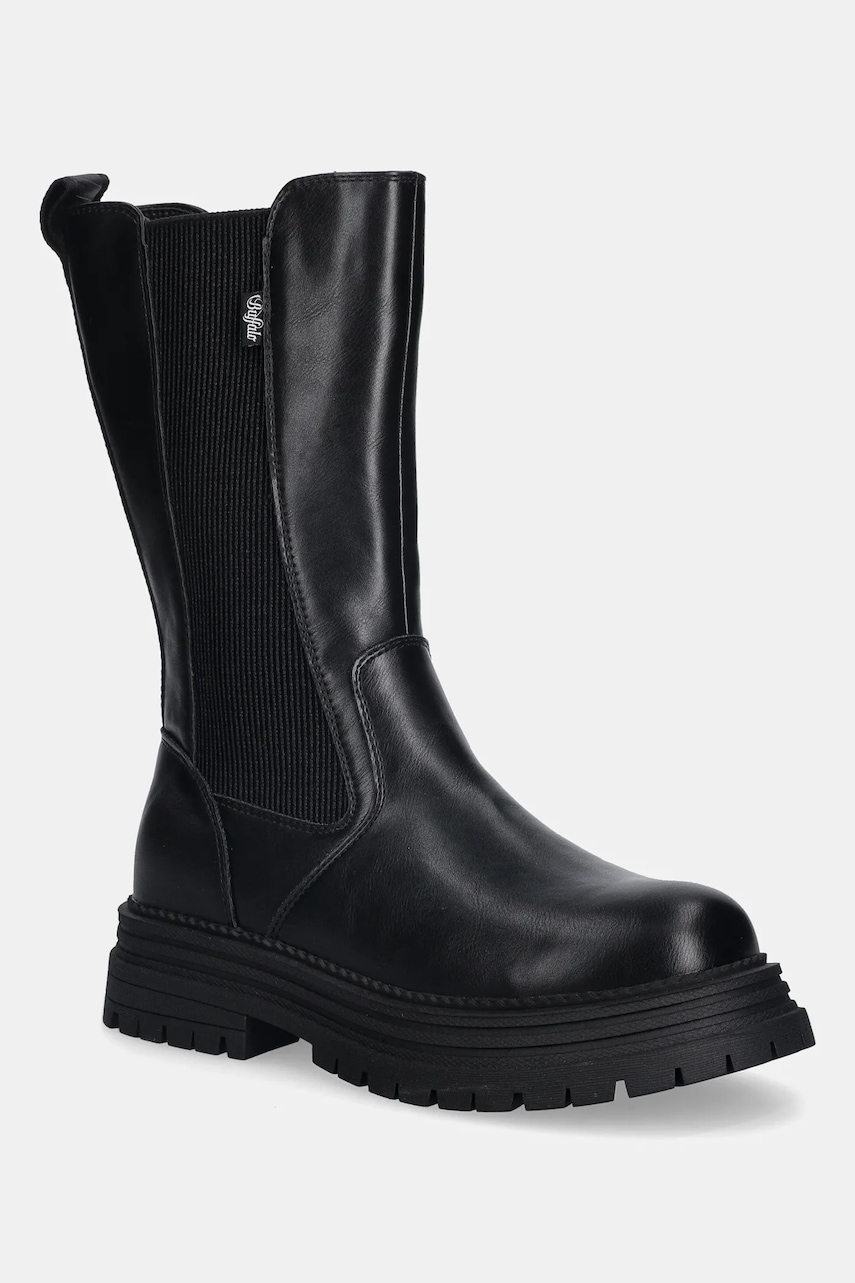 Buffalo cizme Lennox Chelsea Hi culoarea negru, cu platformă, 1270136-BLK