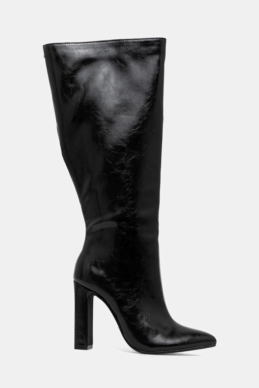 Сапоги Buffalo July Boot Hi цвет чёрный каблук кирпичик 1292055-BLK