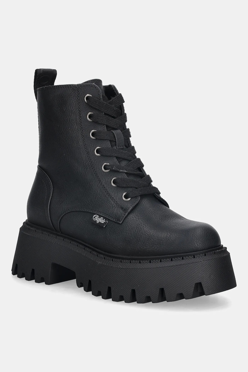 Buffalo bocanci Aspen Lace Up Warm culoarea negru, cu platformă, izolare ușoară, 1622542-BLK