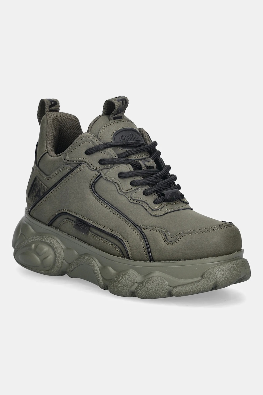 Buffalo sneakers Cld Chai culoarea verde, 1636528-KHA