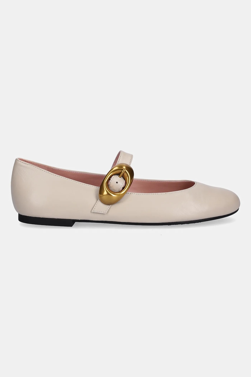 Кожаные балетки Pretty Ballerinas Nicole цвет бежевый 52563_002 Кожаные балетки Pretty Ballerinas Nicole цвет бежевый 52563_002