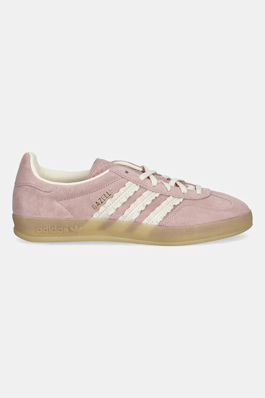Замшевые кроссовки adidas Originals Gazelle Indoor цвет розовый JS1413