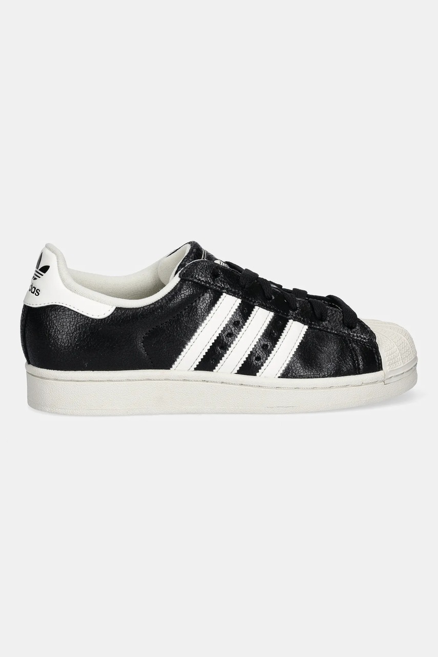 Кожаные кроссовки adidas Originals Superstar II цвет чёрный JS4014