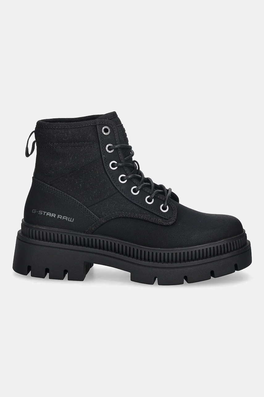 Полусапожки G-Star HUNTINGTON MID BSC W цвет чёрный на плоском ходу D28181-01-990 Полусапожки G-Star HUNTINGTON MID BSC W цвет чёрный на плоском ходу D28181-01-990