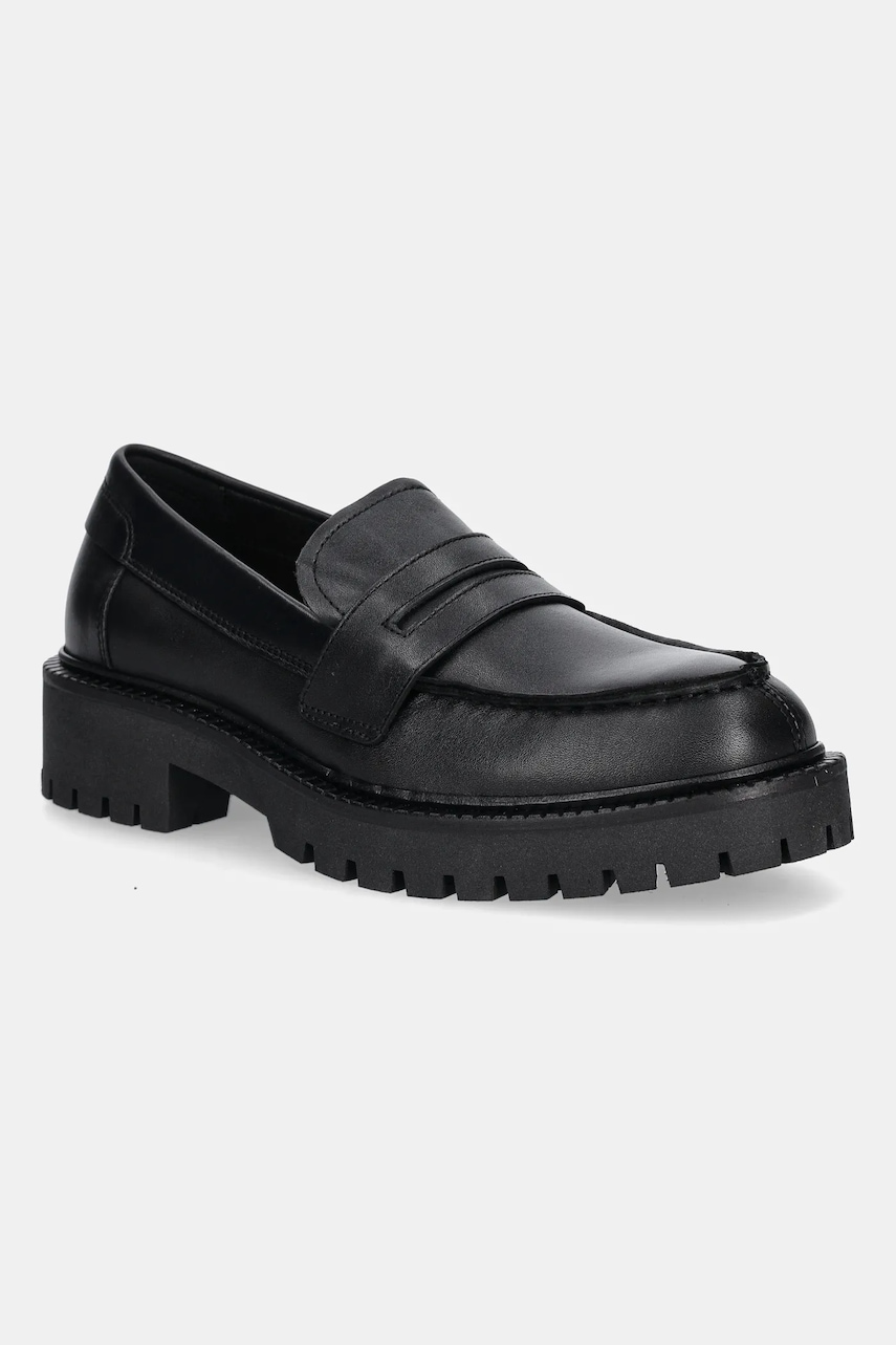 Marc O'Polo mocasini de piele Phia culoarea negru, cu toc plat, 50718093201100