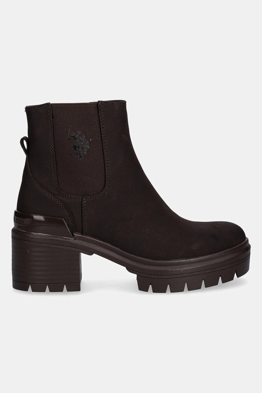 Ботинки U.S. Polo Assn. HALEY009A цвет коричневый каблук кирпичик HALEY009W/EH1