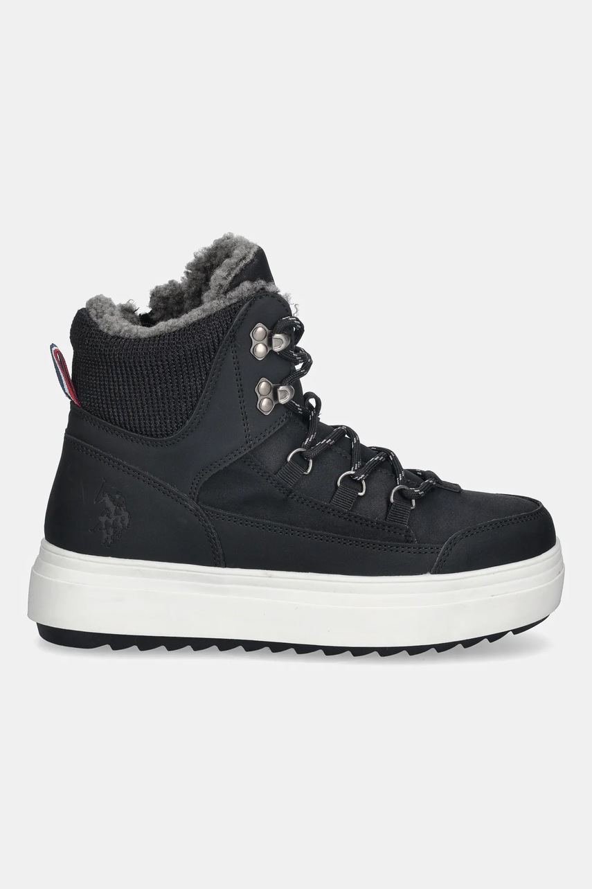 Полусапожки U.S. Polo Assn. ICY007 цвет чёрный на плоском ходу с утеплением ICY007W/EUH1 Полусапожки U.S. Polo Assn. ICY007 цвет чёрный на плоском ходу с утеплением ICY007W/EUH1