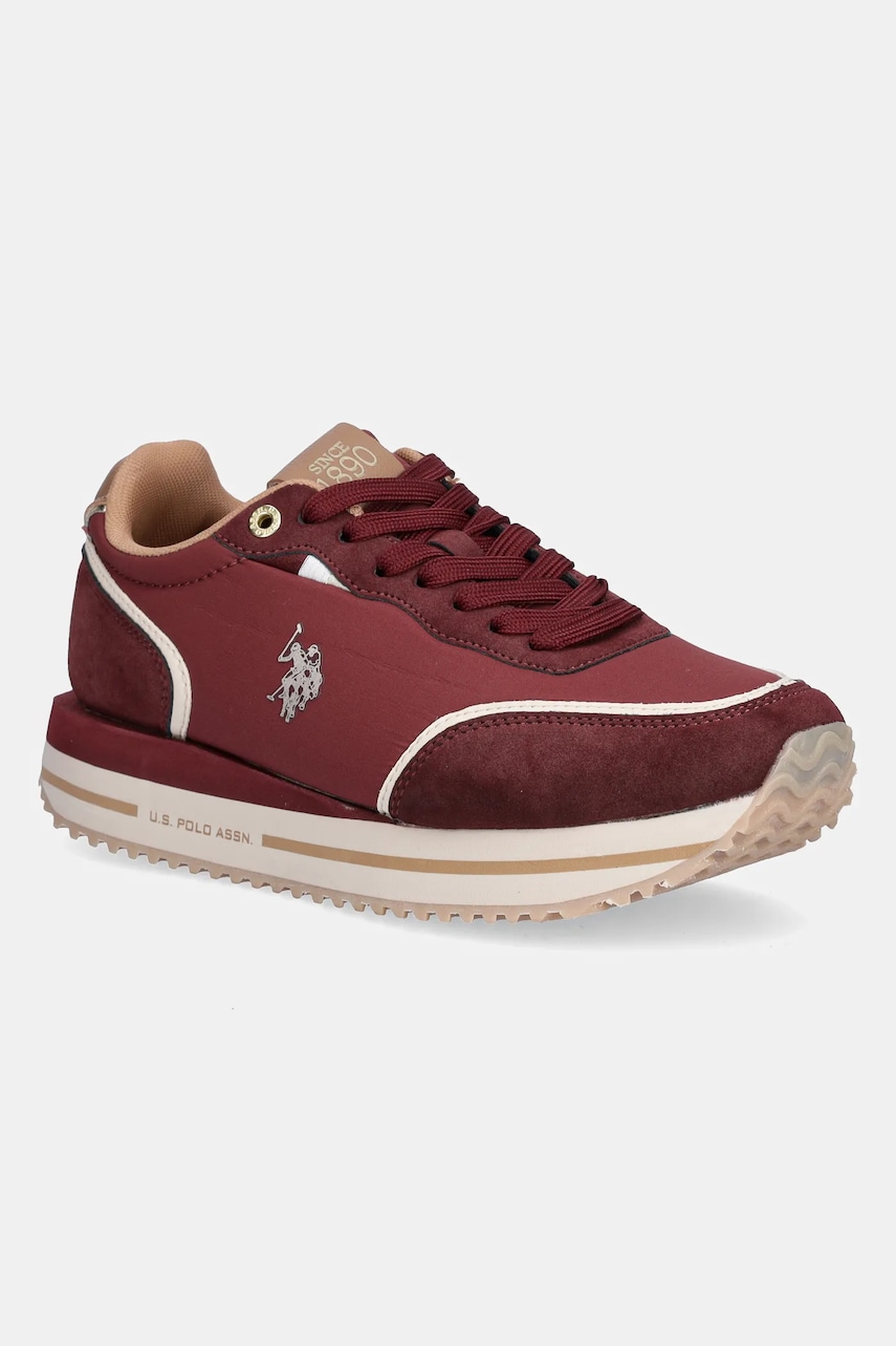 U.S. Polo Assn. sneakers SACHA009E culoarea bordo, SACHA009W/ENH3