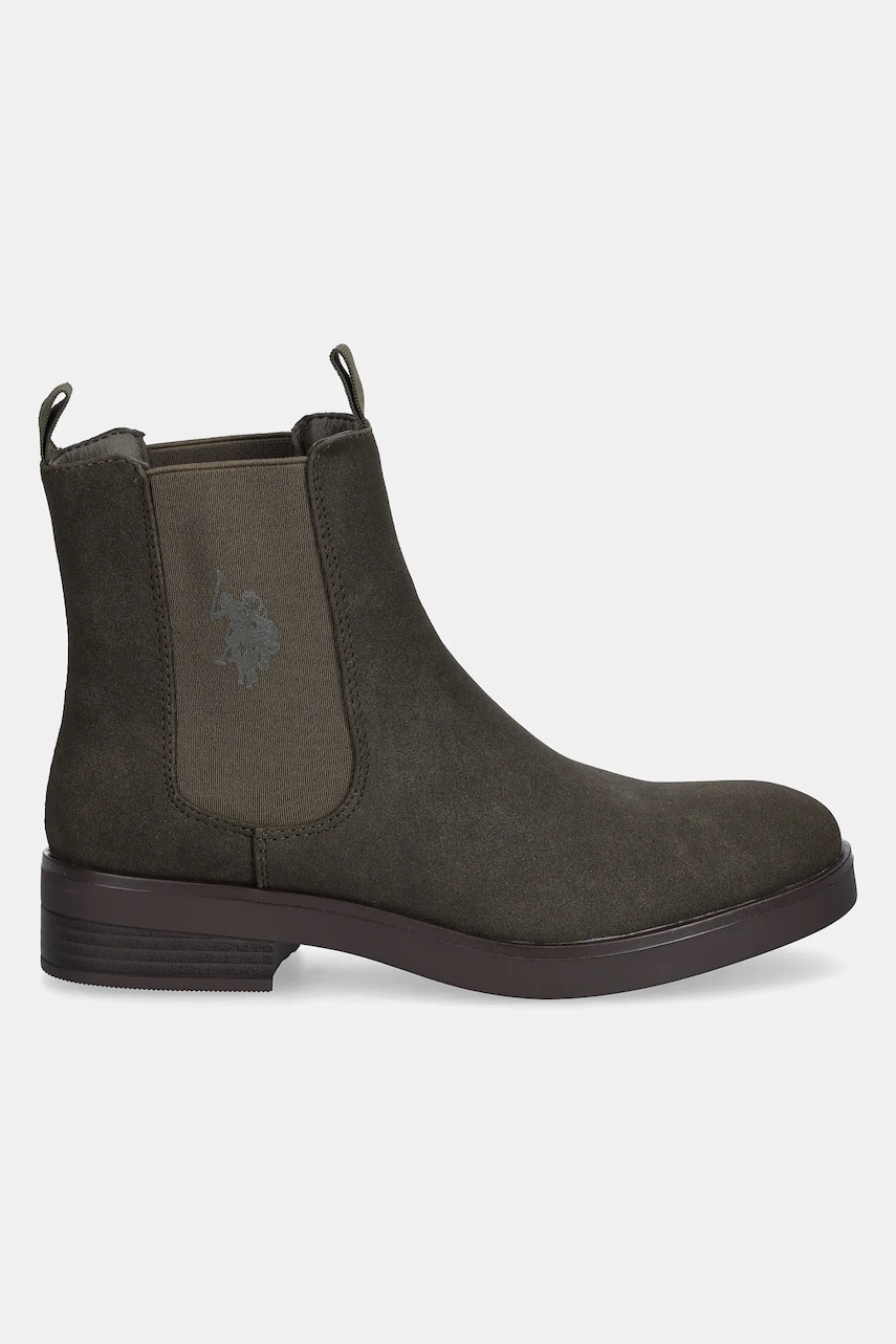 Ботинки U.S. Polo Assn. YLENIA003W цвет зелёный на плоском ходу YLENIA003W/EH1 Ботинки U.S. Polo Assn. YLENIA003W цвет зелёный на плоском ходу YLENIA003W/EH1
