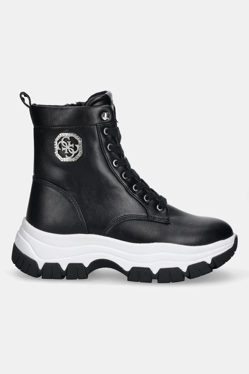 Полусапожки Guess BENZON цвет чёрный на платформе FLFBNZ ELE12