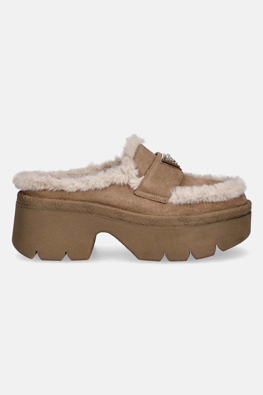 Тапки Guess BRIDEEN цвет бежевый FLFBRI ESU06