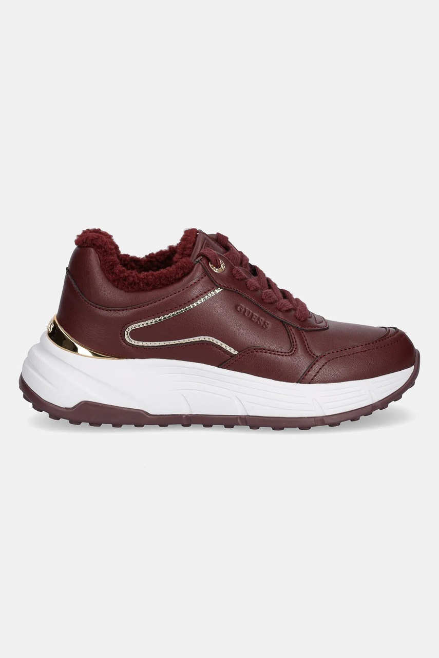 Кроссовки Guess FARREA цвет бордовый FLFRRE ELE12