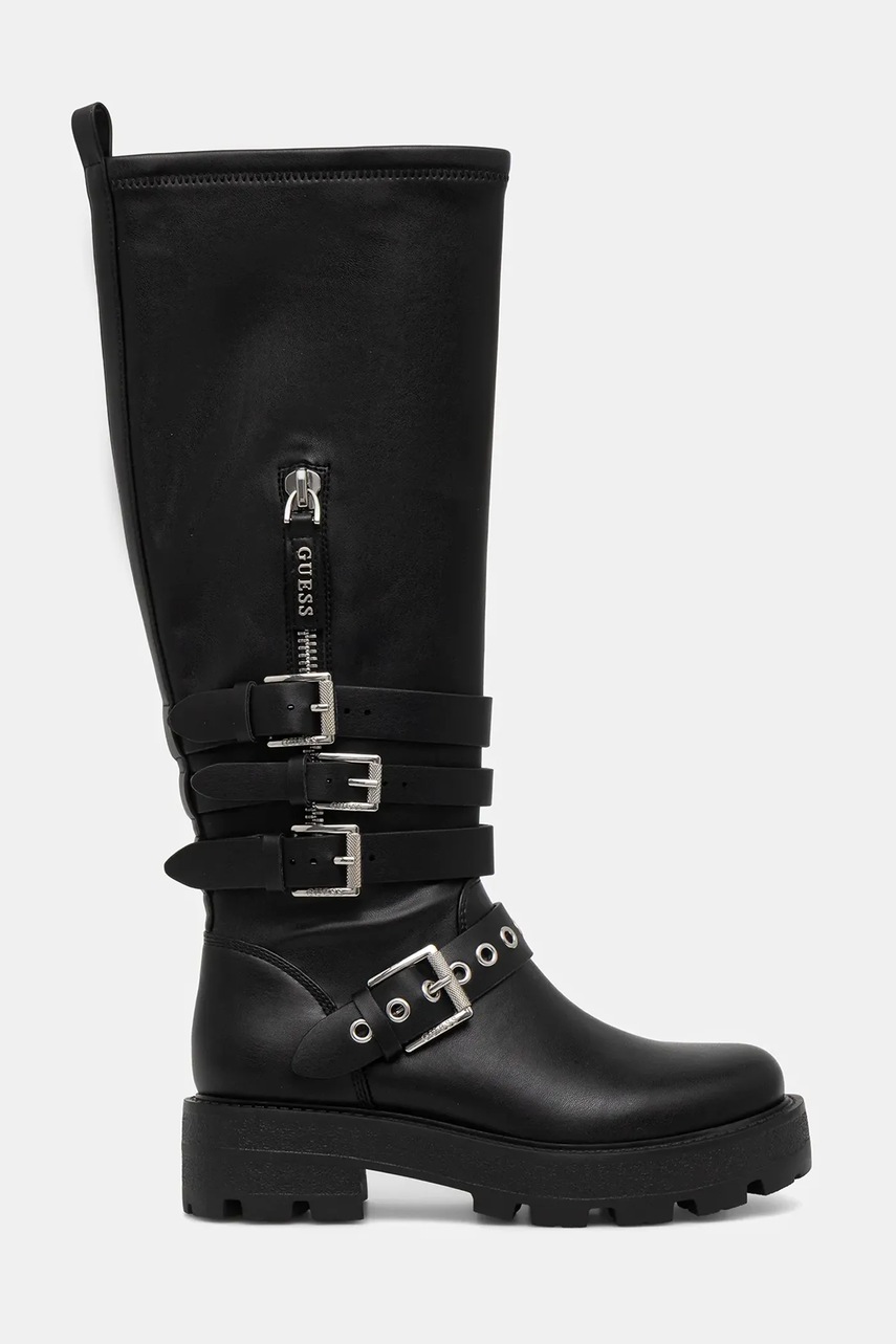 Сапоги Guess YANKY цвет чёрный на платформе FLFYNK ELE11