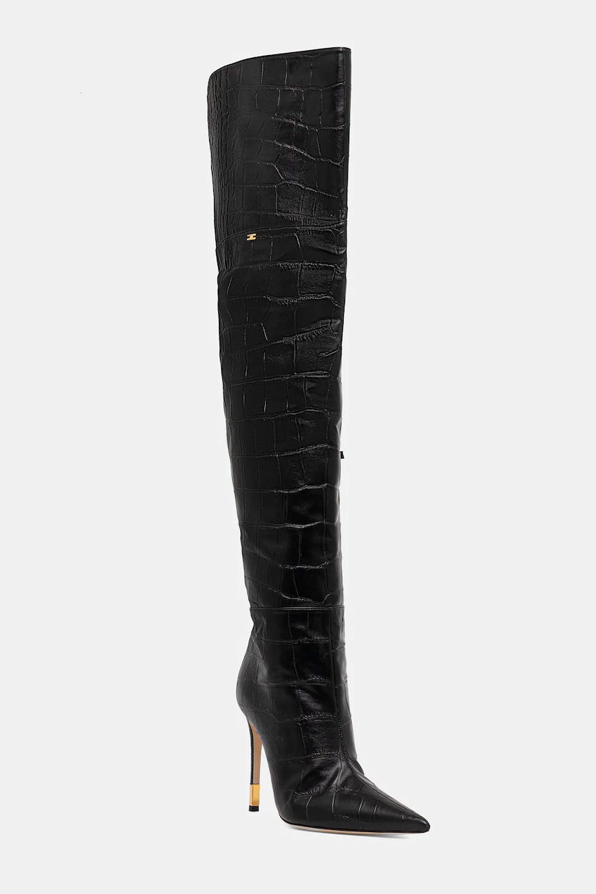 Elisabetta Franchi cizme culoarea negru, cu toc cui, SA05L58E2