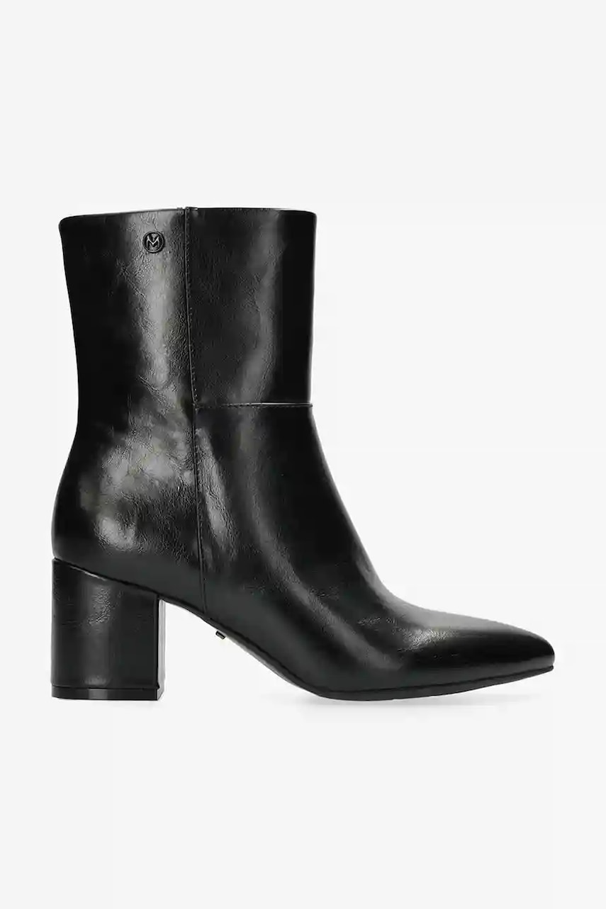 Mexx botine PAM MILA culoarea negru, cu toc drept, izolare usoara, MI001700453W