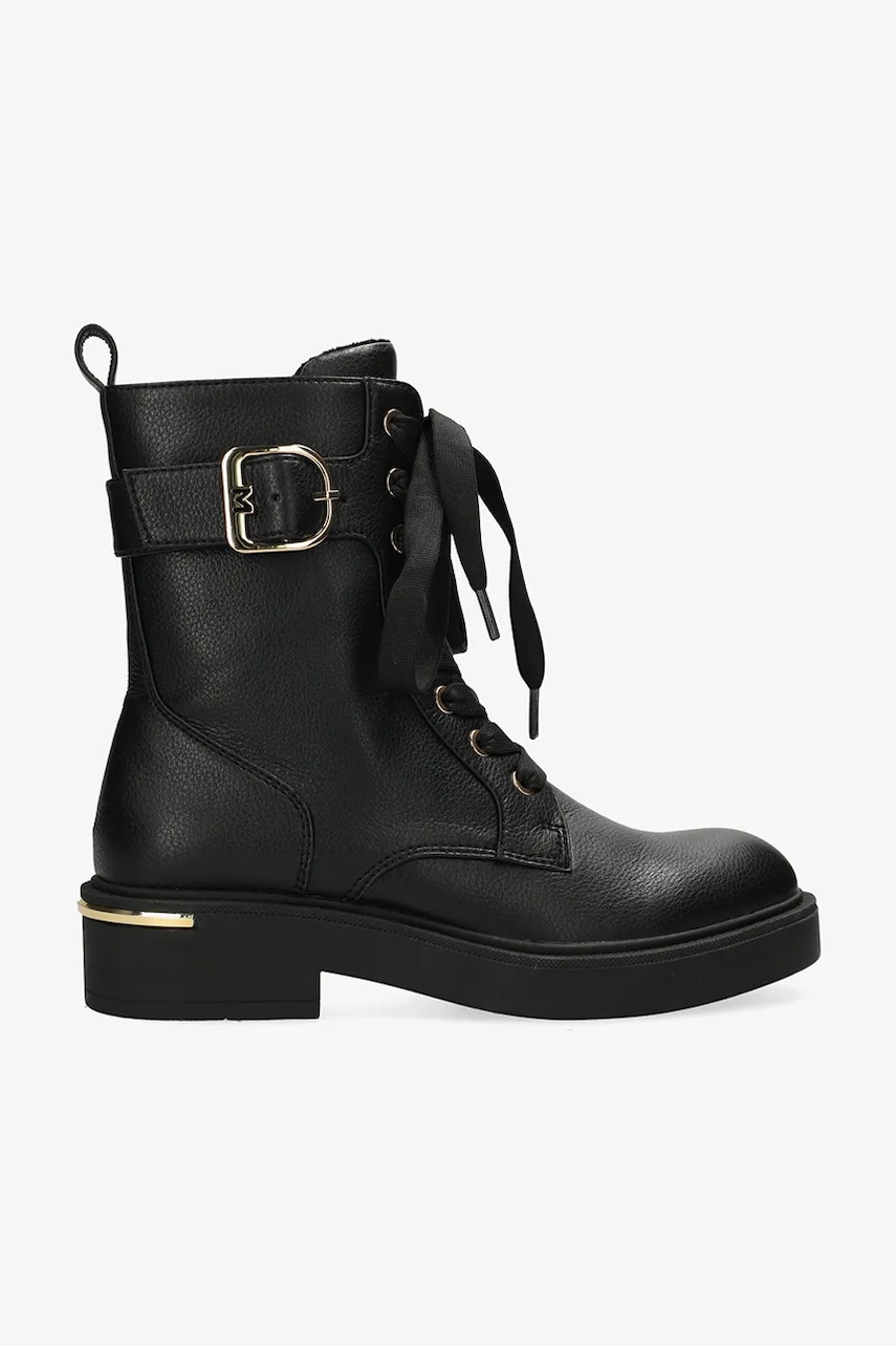 Mexx bocanci PREMIUM KASIA culoarea negru, cu toc plat, izolare ușoară, MI001701153W