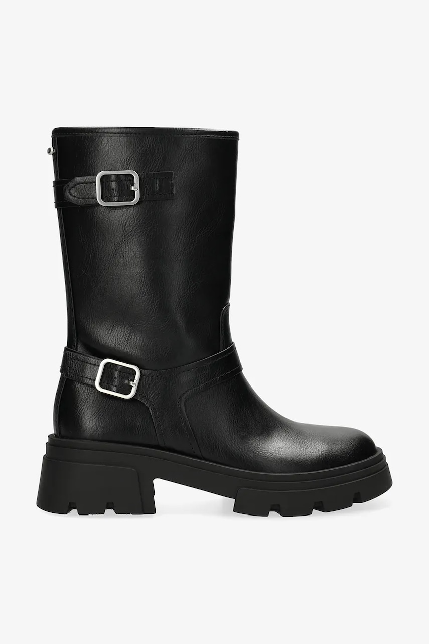 Mexx botine SUMATRA RIVER culoarea negru, cu toc plat, MI001705753W-01