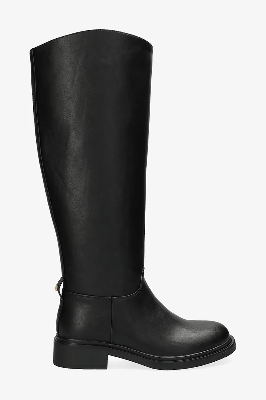Mexx cizme STACK ROLLER culoarea negru, cu toc drept, MI001802453W