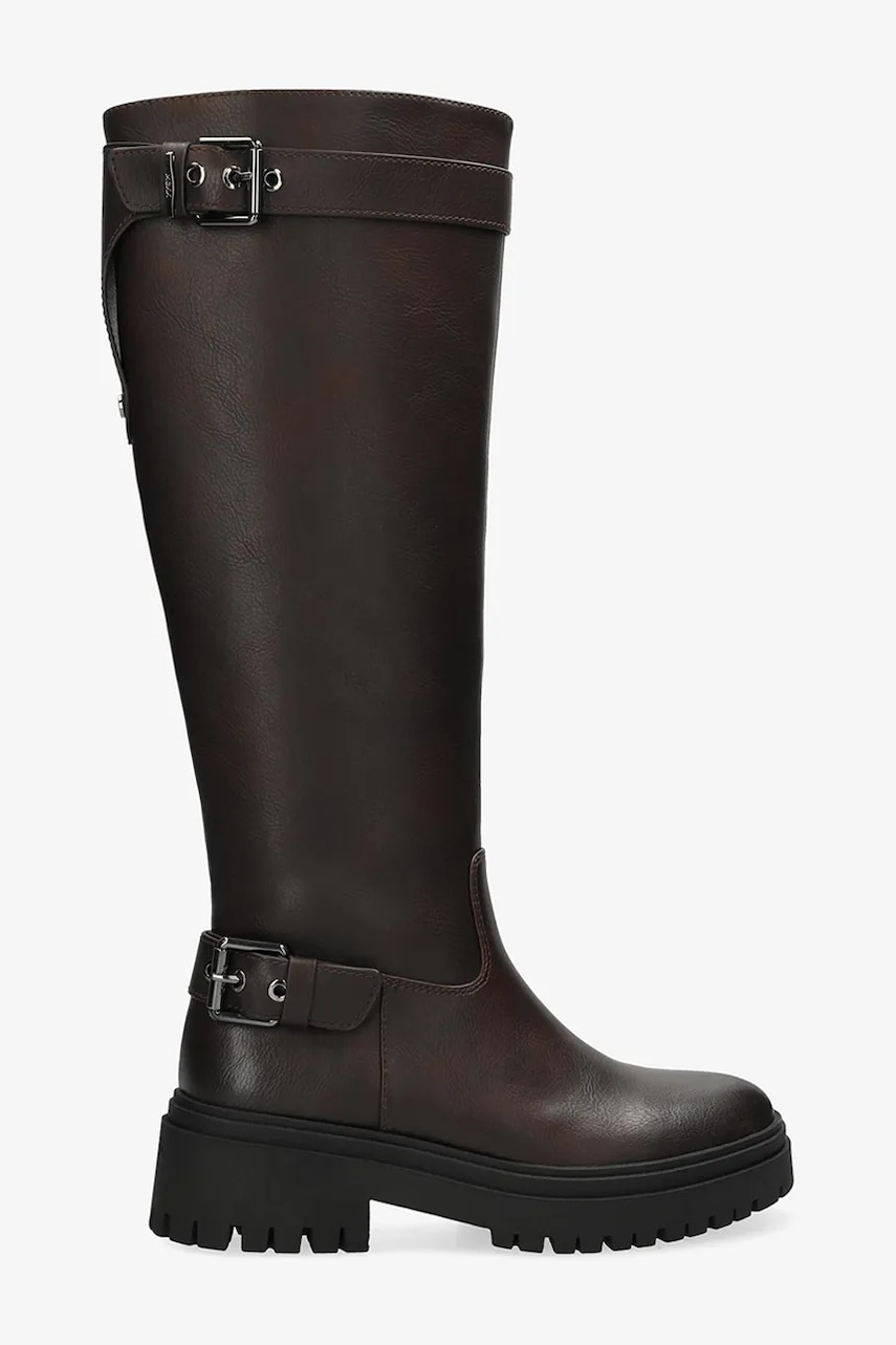 Mexx cizme SHAMIA KETO culoarea maro, cu toc plat, MI001802653W