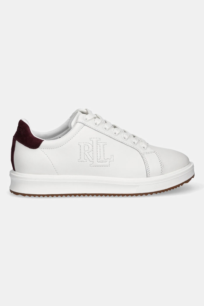Кожаные кроссовки Lauren Ralph Lauren Ainsley цвет белый 802979188003 Кожаные кроссовки Lauren Ralph Lauren Ainsley цвет белый 802979188003