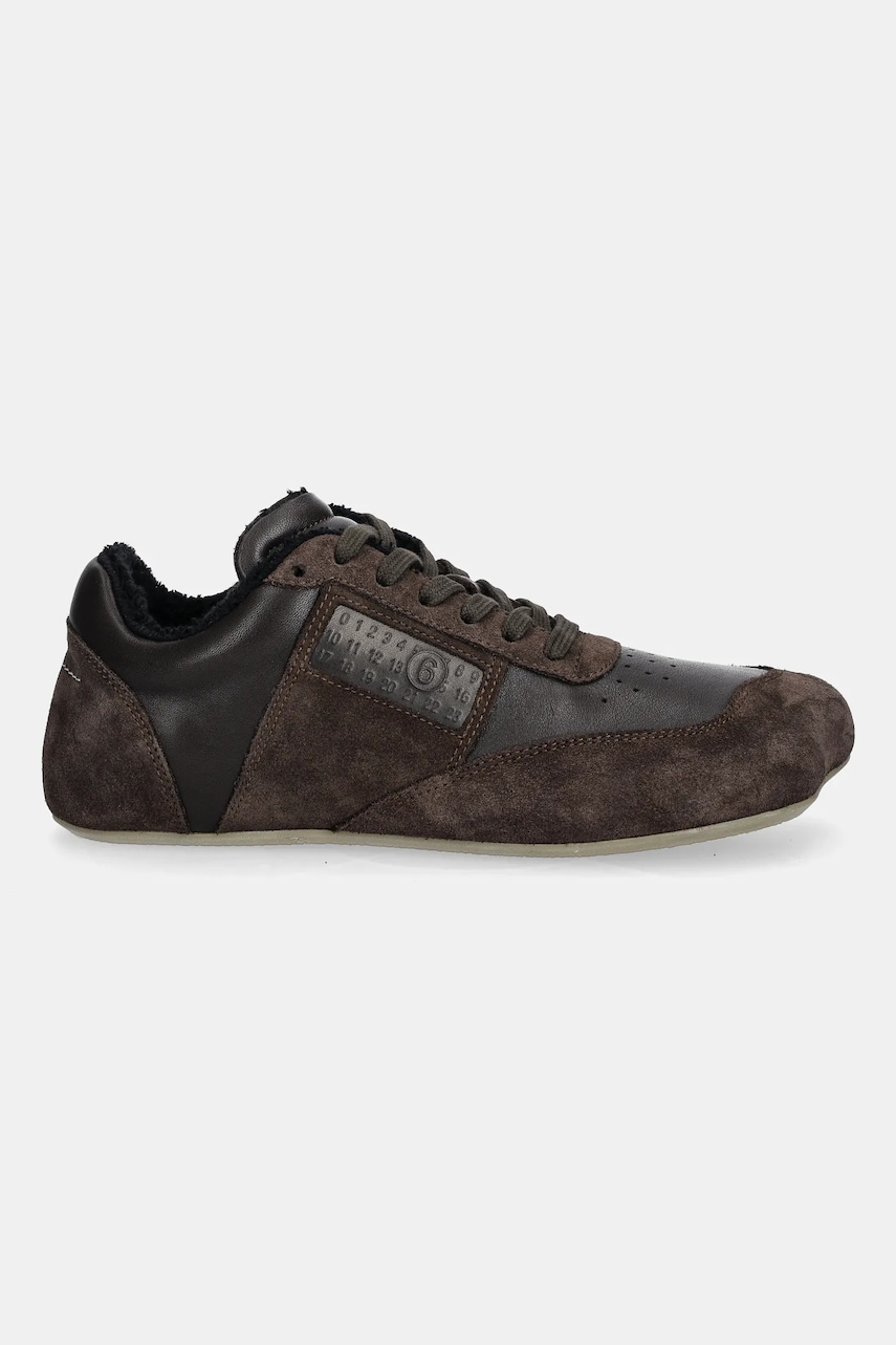 MM6 Maison Margiela sneakers din piele culoarea negru, S66WS0106.P6435.T8009
