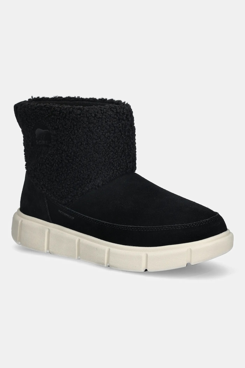 Sorel cizme de iarnă SOREL EXPLORER III SLIP-ON COZY WP culoarea negru, 2079341010