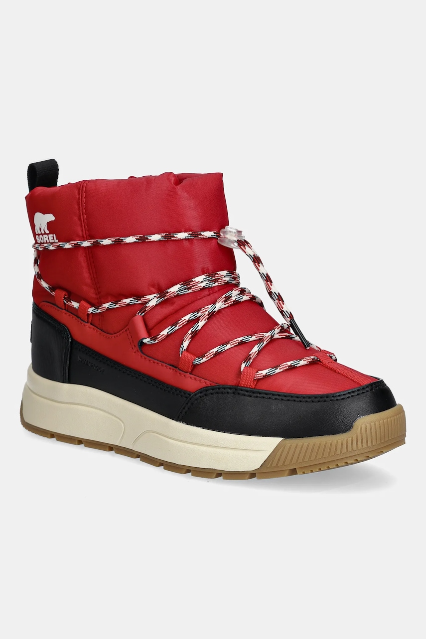 Sorel cizme de iarnă WHITNEY III SLIP-ON WP culoarea roșu, 2138501691