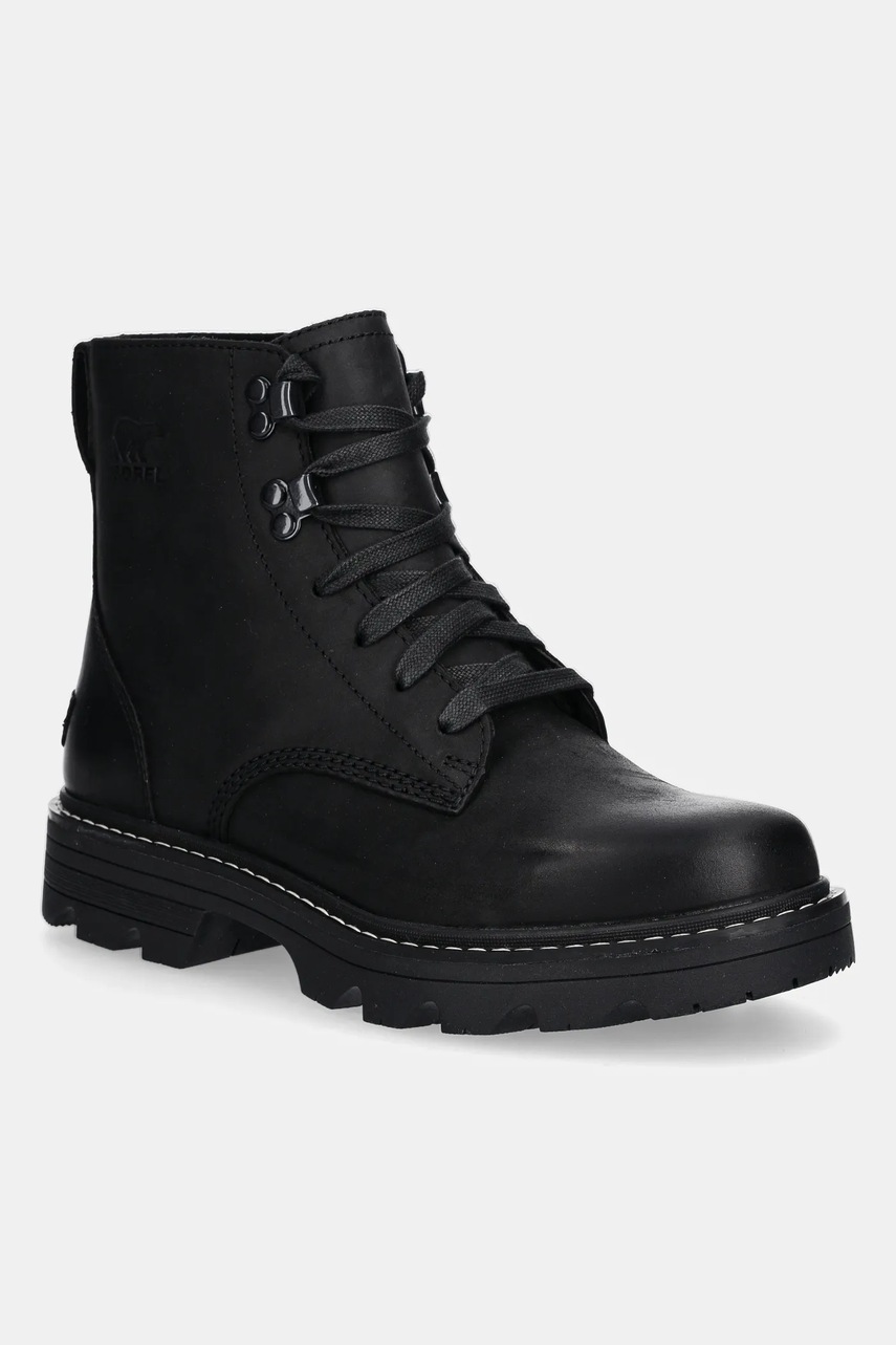 Sorel cizme REVEL RD BOOT LACE WP culoarea negru, cu toc plat, 2144871010