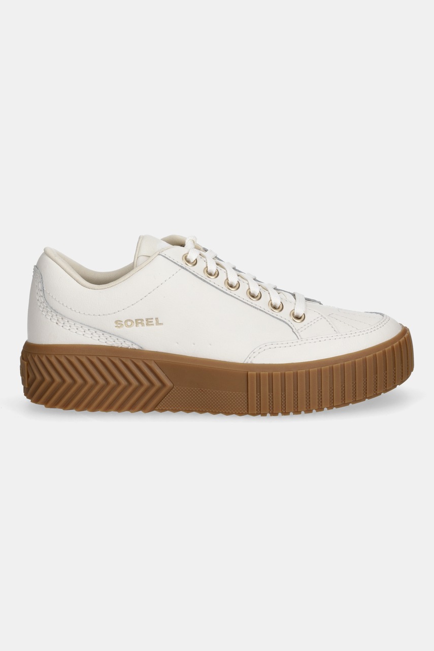 Кожаные кроссовки Sorel ONA AVE LOW SNEAKER цвет бежевый 2150951191 Кожаные кроссовки Sorel ONA AVE LOW SNEAKER цвет бежевый 2150951191